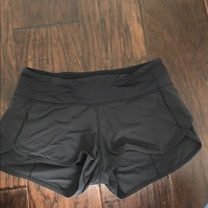 Lulu Lemmon running shorts.